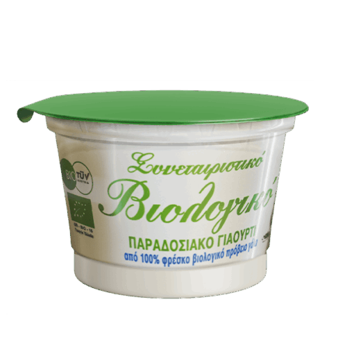 Στραγγιστό βιολογικό γιαούρτι παραγωγής Αγροτικού Συνεταιρισμού Μεσοτόπου