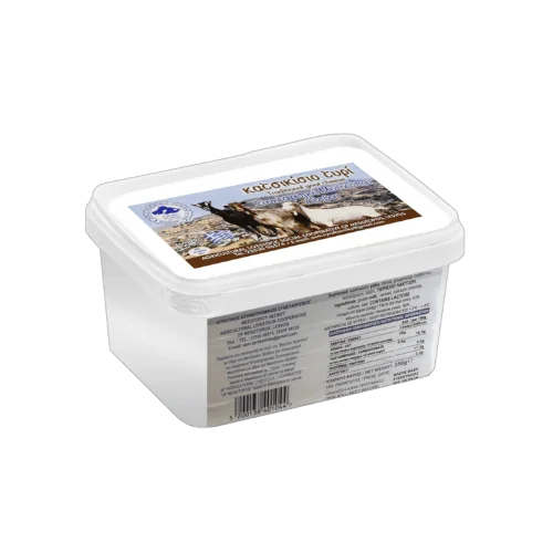 Συσκευασία κατσικίσιου τυριού παραγωγής του Αγροτικού Συνεταιρισμού Μεσοτόπου