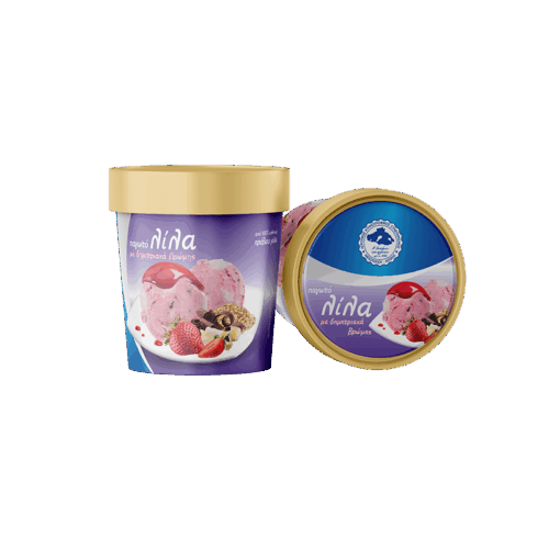 Λίλα παγωτό παραγωγής του Αγροτικού Συνεταιρισμού Μεσοτόπου