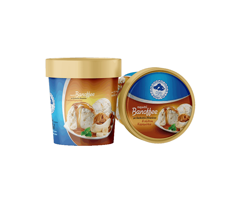 Μπανόφι παγωτό παραγωγής του Αγροτικού Συνεταιρισμού Μεσοτόπου