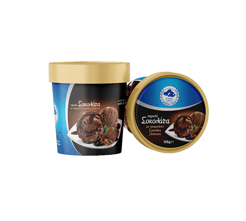 Σοκολάτα παγωτό παραγωγής του Αγροτικού Συνεταιρισμού Μεσοτόπου