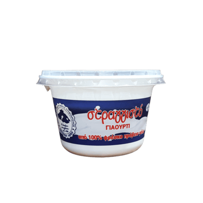 Στραγγιστό πρόβειο γιαούρτι παραγωγής του Αγροτικού Συνεταιρισμού Μεσοτόπου