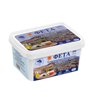 Φέτα παραγωγής του Αγροτικού Συνεταιρισμού Μεσοτόπου