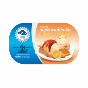 Πορτοκαλόπιτα παγωτό παραγωγής του Αγροτικού Συνεταιρισμού Μεσοτόπου, οικογενειακό μέγεθος