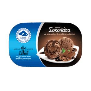 Σοκολάτα παγωτό παραγωγής του Αγροτικού Συνεταιρισμού Μεσοτόπου, οικογενειακό μέγεθος