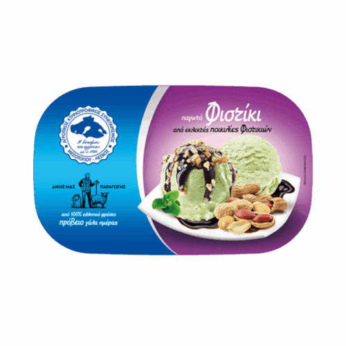 Φυστίκι παγωτό παραγωγής του Αγροτικού Συνεταιρισμού Μεσοτόπου, οικογενειακό μέγεθος